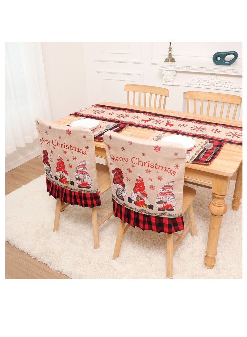 Y&D Christmas home decoration set 1*tablecloth 4*placemat 4*chair cover - Image 3