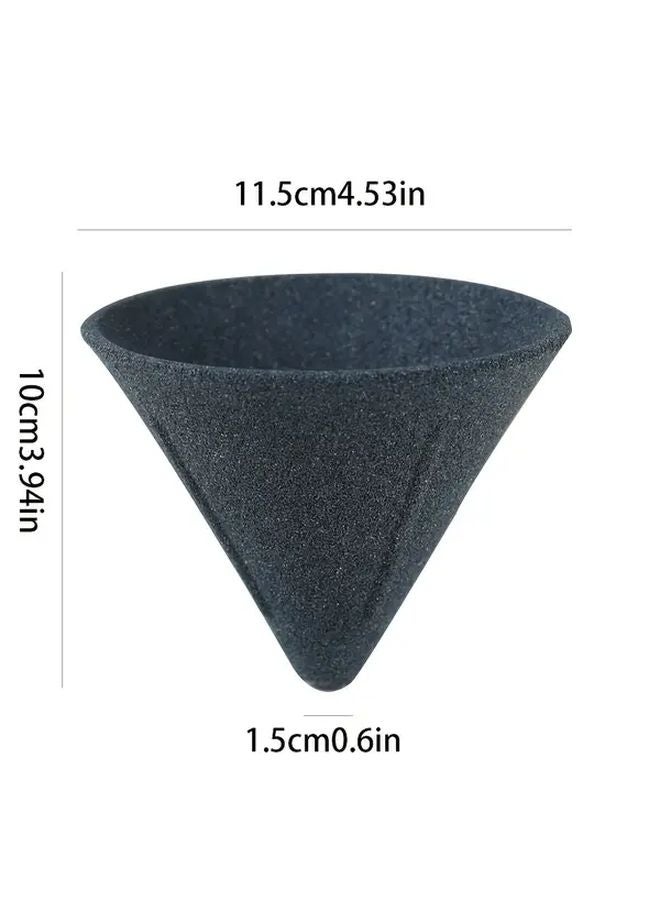 قوس ذهبي، مرشح قهوة سيراميكي قابل لإعادة الاستخدام، كوب مسامي دقيق، تصميم حر للإسبريسو - Image 3