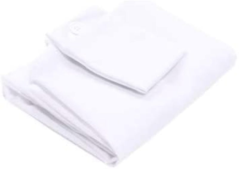 SnugStop Bed Headboard Wedge  Mattress Gap Filler Pillowcase  Wedge Pillow Cover for Mattress Gap King White