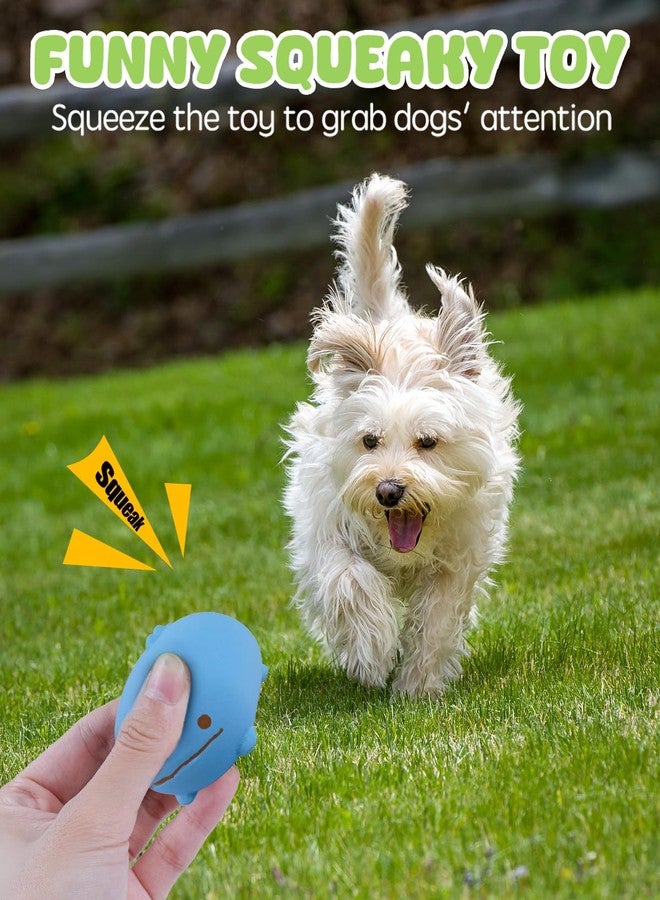SCHITEC Dog Toys Squeaky, Interactive Animal Puppy Toy Pack, Cute Latex Rubber Squeak Pet Balls for Puppies Mini Small Breed Dogs - Image 2