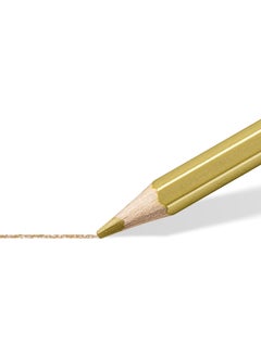STAEDTLER 12-Piece Metallic Colouring Pencils In Metal Box  - Image 5