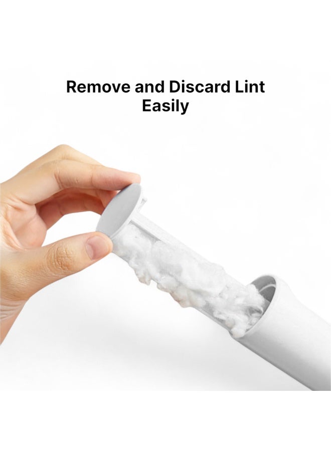 وايلدكايند فرشاة مزيل شعر الحيوانات الأليفة القابلة لإعادة الاستخدام - رولر منظف لينت للكلاب والقطط للأريكة السجاد الفراش الملابس - أداة محمولة صديقة للبيئة -  ابيض - Image 3