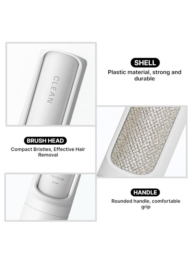 وايلدكايند فرشاة مزيل شعر الحيوانات الأليفة القابلة لإعادة الاستخدام - رولر منظف لينت للكلاب والقطط للأريكة السجاد الفراش الملابس - أداة محمولة صديقة للبيئة -  ابيض - Image 4