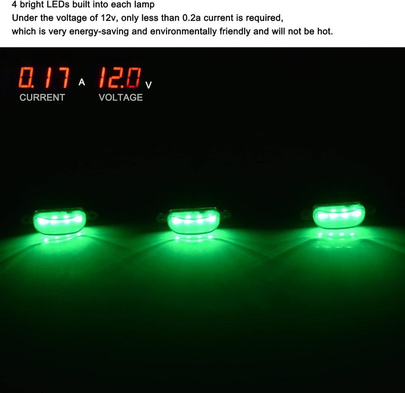 Boigoo Front Grille Lights Compatible with Dodge Ram 1500 2013-2018 and Ford F-150 Raptor 2004-2019 Car Grille Grills (Green - Smoke Lens) - Image 3
