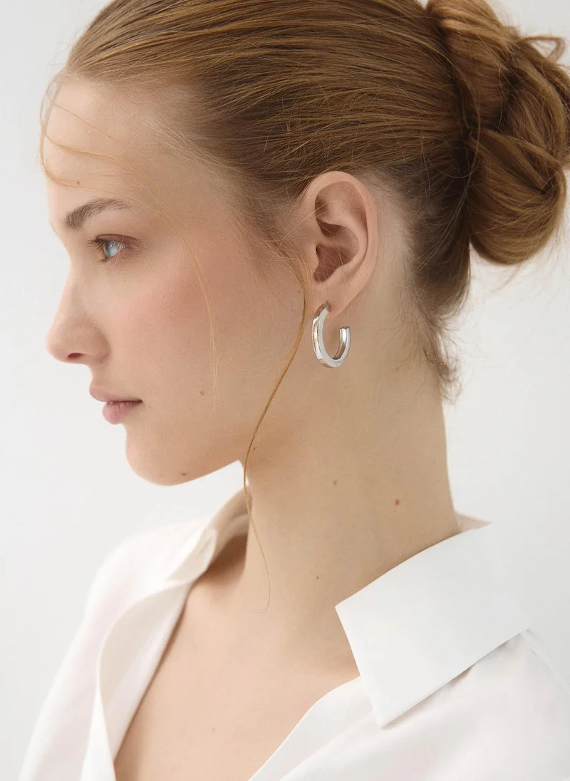 Lichi  Half-hoop earrings in glossy metal for Women | Best Price UAE