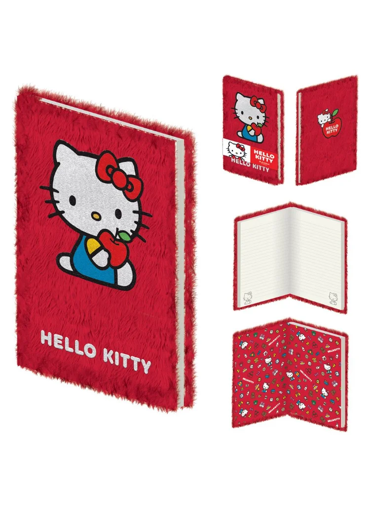 بيراميد Red Fuzzy Notebook Hello Kitty