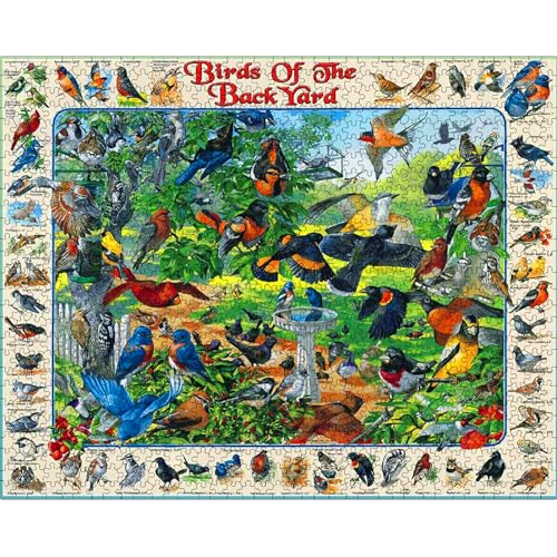 White Mountain Puzzles Birds of the Backyard - 1000 Piece Jigsaw Puzzle - Image 3