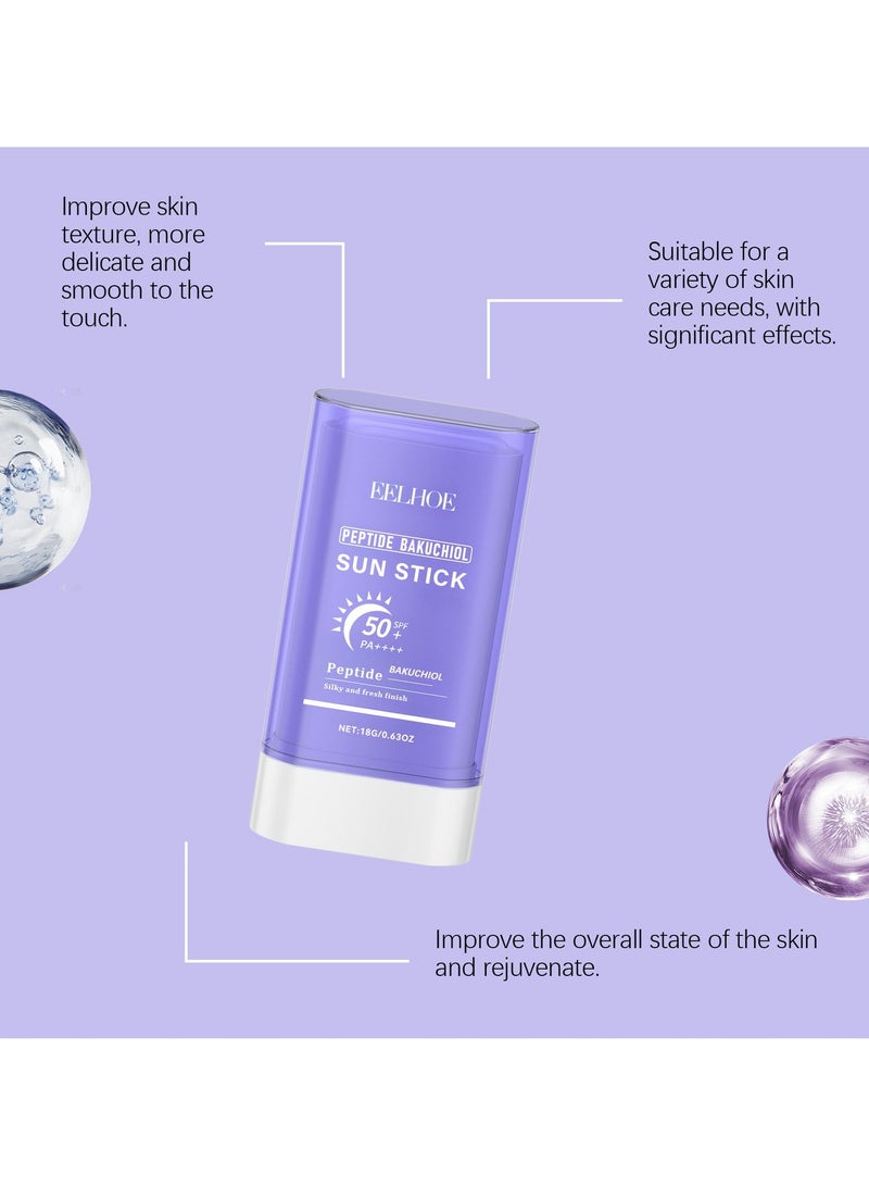 EELHOE Anti-Aging Moisturizing Sunscreen Stick, Gentle and Refreshing Texture for Outdoor UV Protection Skin Care, Moisturizing Protection Stick 18g - Image 5