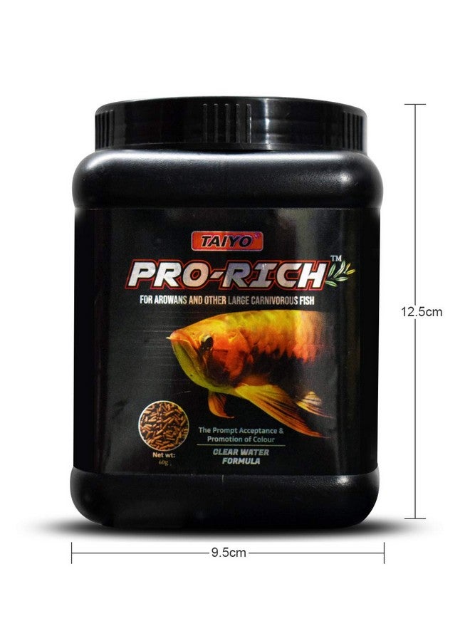 TAIYO تايو برو ريتش لطعام الأسماك الكبيرة آروانا وغيرها من الأسماك المفترسة الجافة لجميع مراحل الحياة، 280 جرام - Image 2