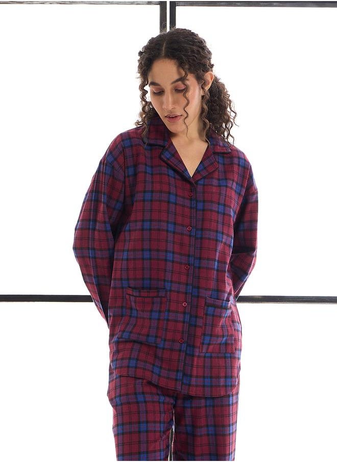 Cotton Checked Lounge Shirt and Pants Set - pzsku/Z4EC9601815CFC60A9BF6Z/45/1741119731/cf45318b-c762-4a79-9445-4a9f94a9e9d1