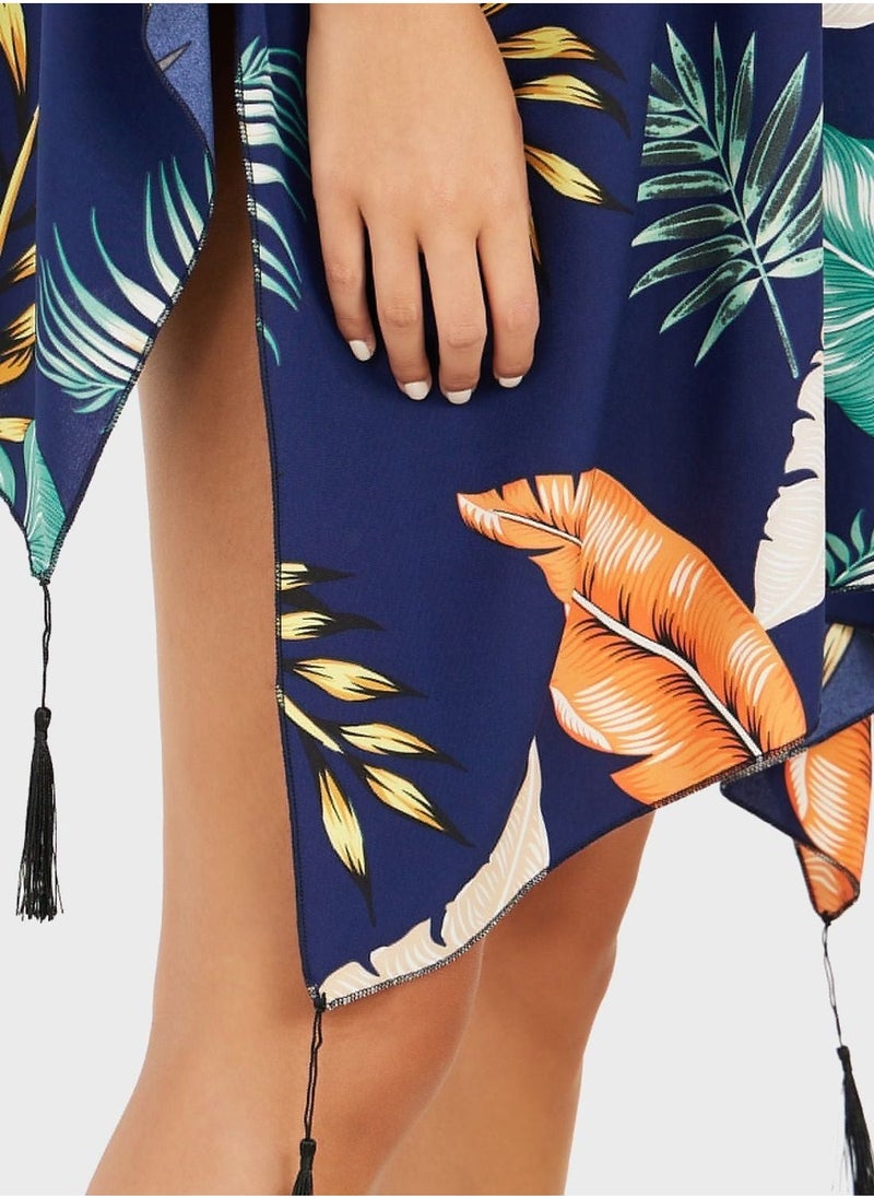 Floral Printed Kimono Jacket - Image 3