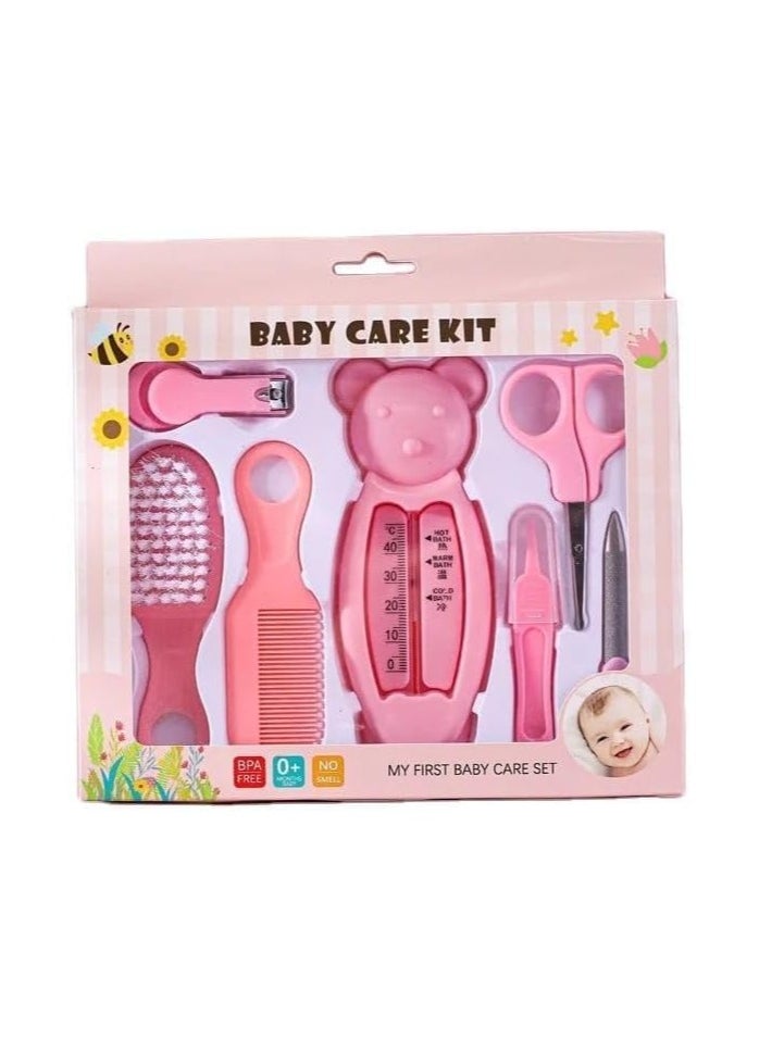 QSHOP Baby Nail Care Kit for Daily Personal Cleaning Baby Manicure Newborn Health Nail Clipper Hair Brush 7pcs  - Image 2