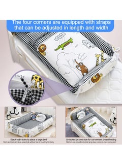 Rightsure Baby lounger with quilt and pillow, multifunctional crib and cradle mattress, high-quality cotton material, essential baby products  - Image 4