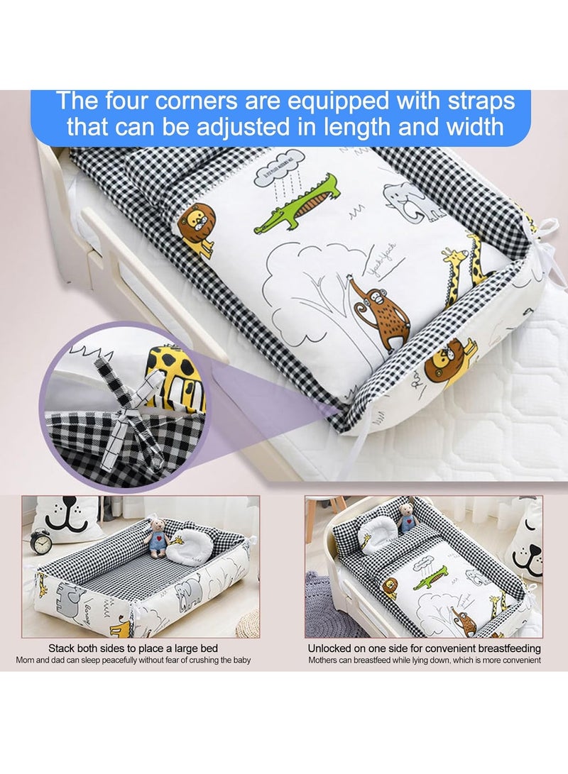 أرابايت كرسي صالة أطفال مع لحاف ووسادة، مرتبة سرير ومهد متعددة الوظائف، خامة قطنية عالية الجودة، منتجات الأطفال الأساسية - Image 4