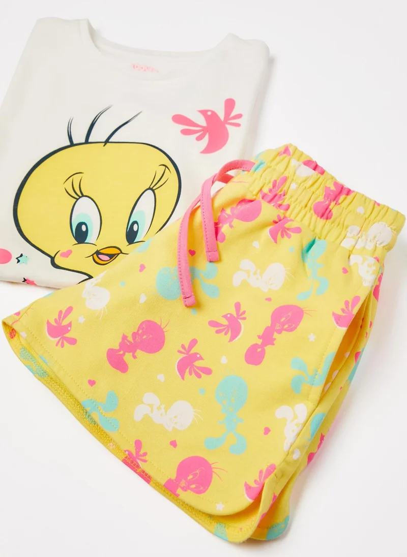 Zippy T-shirt + Shorts Set for Girls 'Tweety'