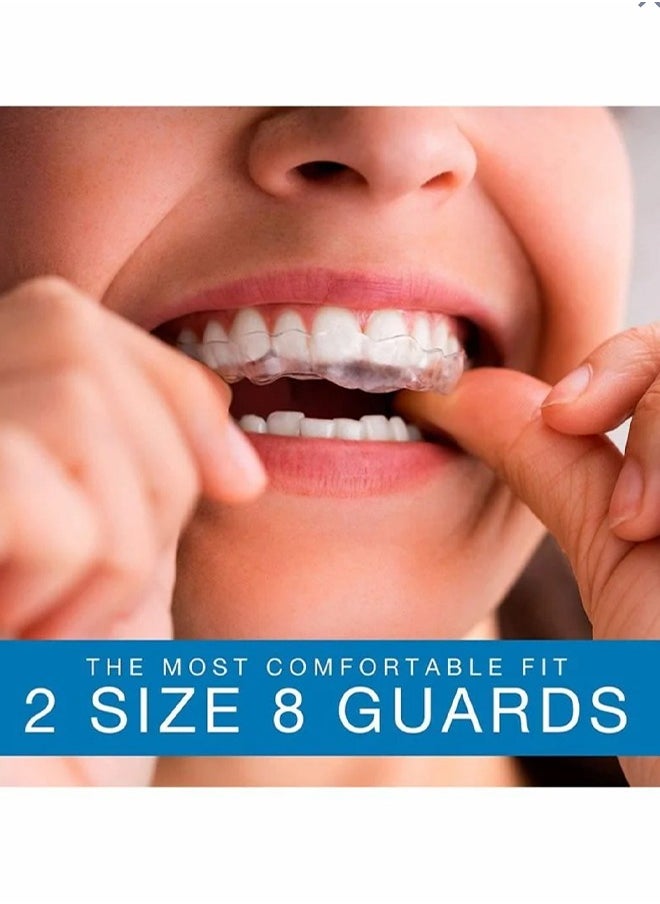 Generic - Dental Guards，Anti Grinding ,Anti Snoring And Teeth Whitening Tray,Anti Grinding Teeth Custom Moldable Dental Night Guard Dental Night Guards ,Stops Bruxism,  2 Sizes, Pack of 8 with Travel Hygien - Image 1
