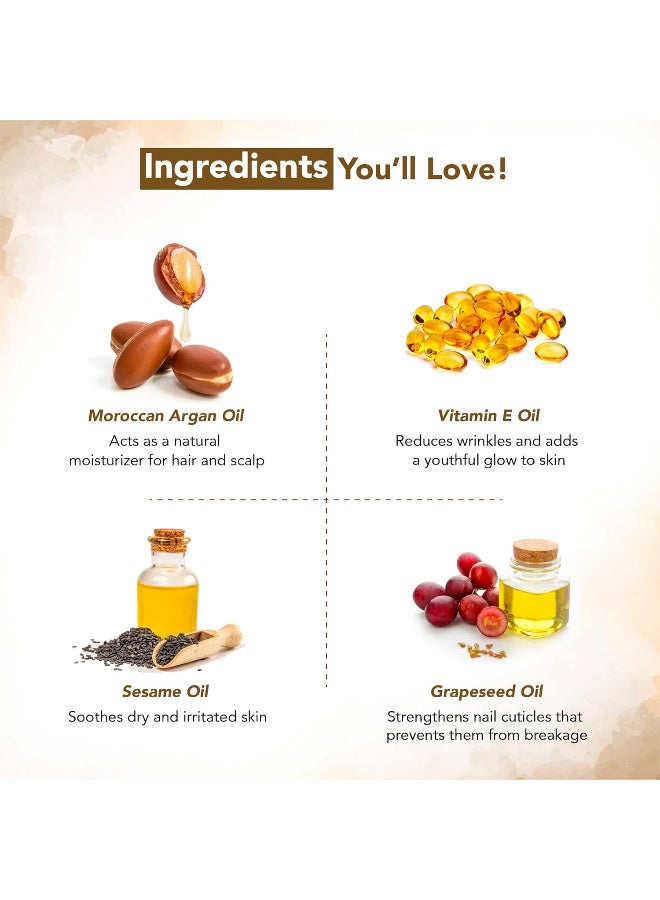 بوتانيك هيرث زيت الأرجان المغربي للشعر والبشرة من بوتانيك هيرث، زيت أرجان للشعر المجعد والمتطاير، يعزز النمو ويصلح الشعر الجاف والتالف، غير معدل وراثيا، 118 مل - Image 5