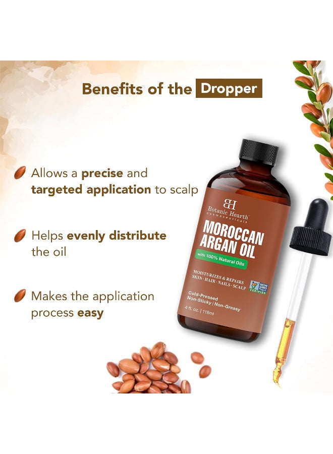 بوتانيك هيرث زيت الأرجان المغربي للشعر والبشرة من بوتانيك هيرث، زيت أرجان للشعر المجعد والمتطاير، يعزز النمو ويصلح الشعر الجاف والتالف، غير معدل وراثيا، 118 مل - Image 4
