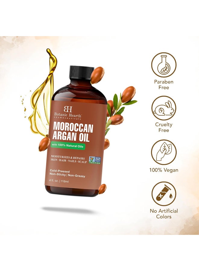 بوتانيك هيرث زيت الأرجان المغربي للشعر والبشرة من بوتانيك هيرث، زيت أرجان للشعر المجعد والمتطاير، يعزز النمو ويصلح الشعر الجاف والتالف، غير معدل وراثيا، 118 مل - Image 3