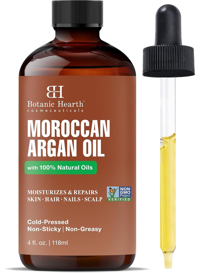 بوتانيك هيرث زيت الأرجان المغربي للشعر والبشرة من بوتانيك هيرث، زيت أرجان للشعر المجعد والمتطاير، يعزز النمو ويصلح الشعر الجاف والتالف، غير معدل وراثيا، 118 مل - Image 1