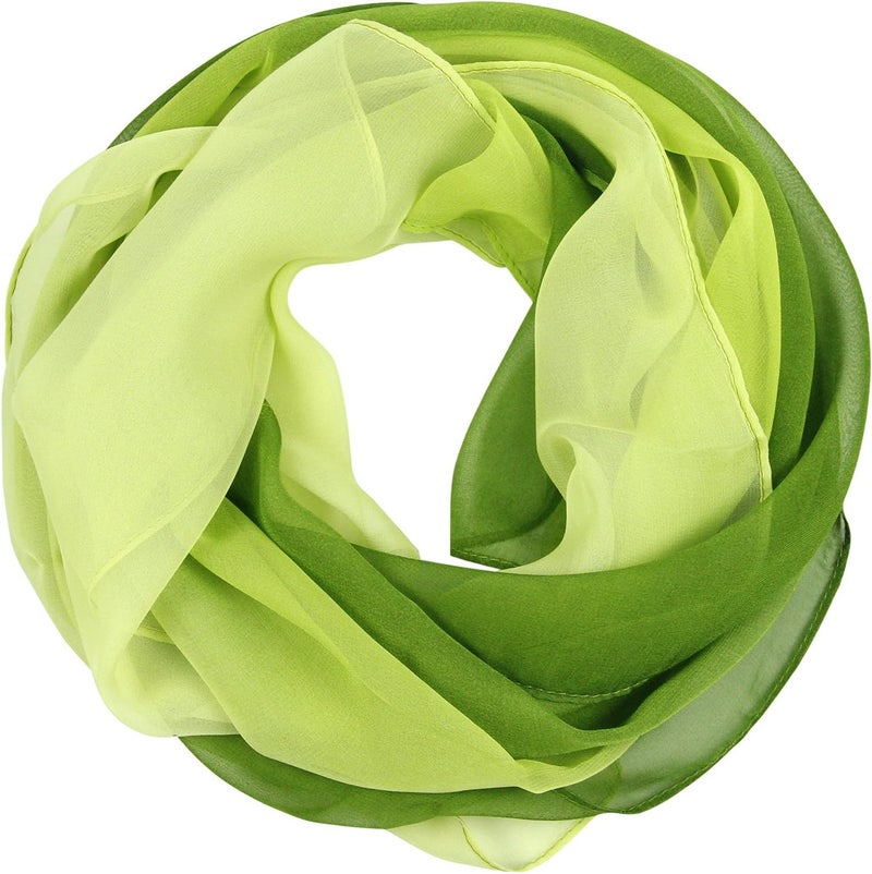 PANTONIGHT Long Chiffon Sheer Scarf Gradient Shaded Colors Lightweight Scarf For Womens - Image 2