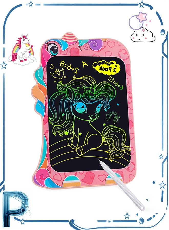 Photon LCD Writing Tablet with Erasable Reusable, Electronic Drawing Pads with Stylus, 8.5 inch Colorful Doodle Board Drawing Pad for Kids - Image 1