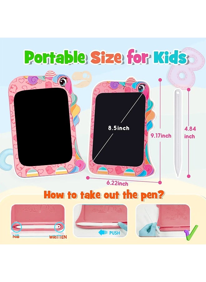 Photon LCD Writing Tablet with Erasable Reusable, Electronic Drawing Pads with Stylus, 8.5 inch Colorful Doodle Board Drawing Pad for Kids - Image 2