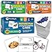 ThinkPsych 450 Thick Picture Cards for Autism Speech Therapy Materials Flash Cards for Toddlers Animals Body Parts Emotions Food Vegetables ABA Therapy and Tacting Cards - Image 3