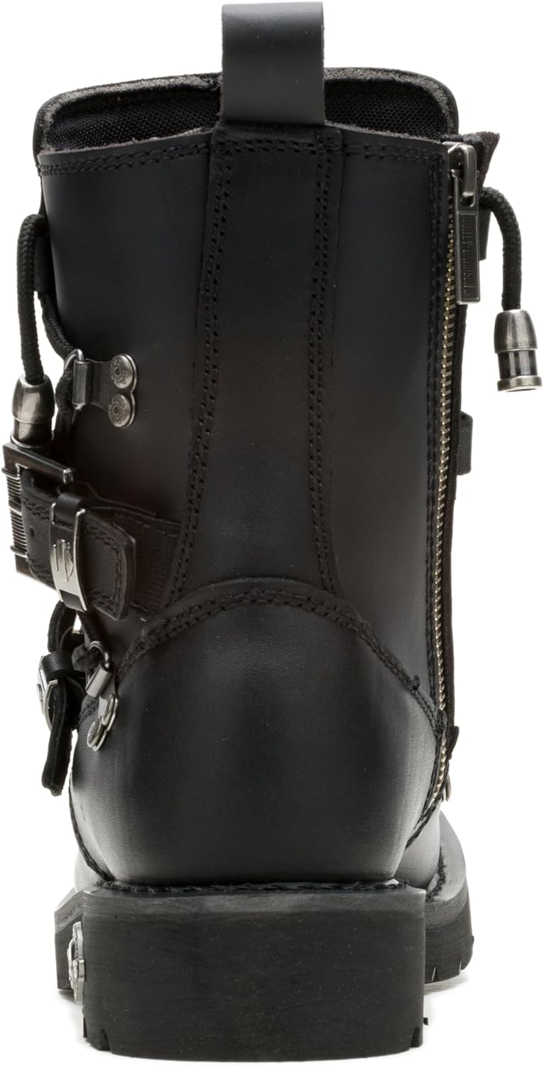 HARLEY DAVIDSON HARLEY-DAVIDSON Men's Distortion Leather Motorcycle Casual Boot - Black - Image 3
