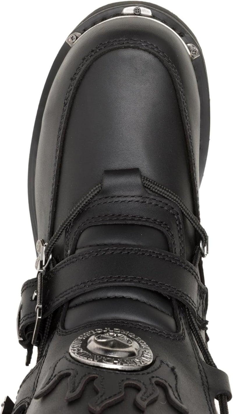 HARLEY DAVIDSON HARLEY-DAVIDSON Men's Distortion Leather Motorcycle Casual Boot - Black - Image 5