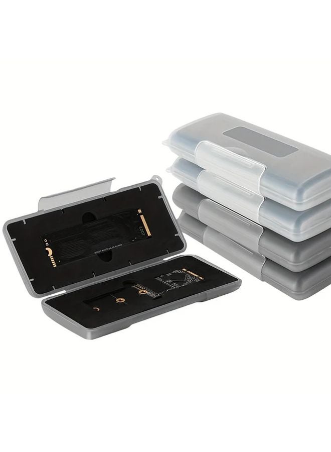2 Pack Gray M2 Hard Drive Storage Case SSD Protection Box Sealed - Image 2