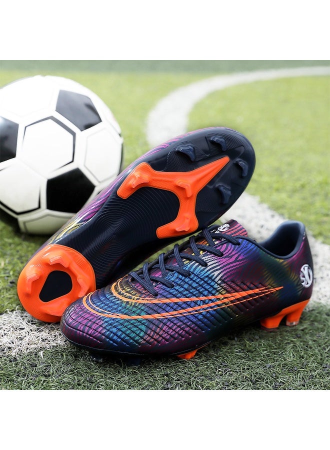 SKY WING Men's Soccer Cleats Firm Ground Soccer Shoes Women's Turf Football Shoes Rugby Boots Outdoor Breathable Athletic Professional Unisex - Image 1
