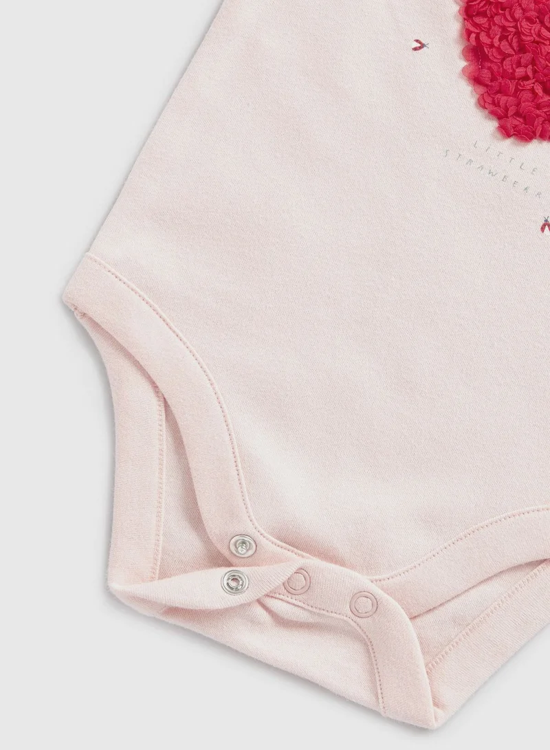 mothercare Strawberry 3-Piece Baby Outfit Set