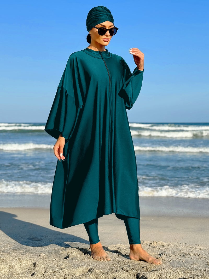 Summer Middle Eastern Style Beach Long Skirt Two-Piece Swimsuit For Women, Anti-Exposure, -Selling, From Manufacturer - Image 4