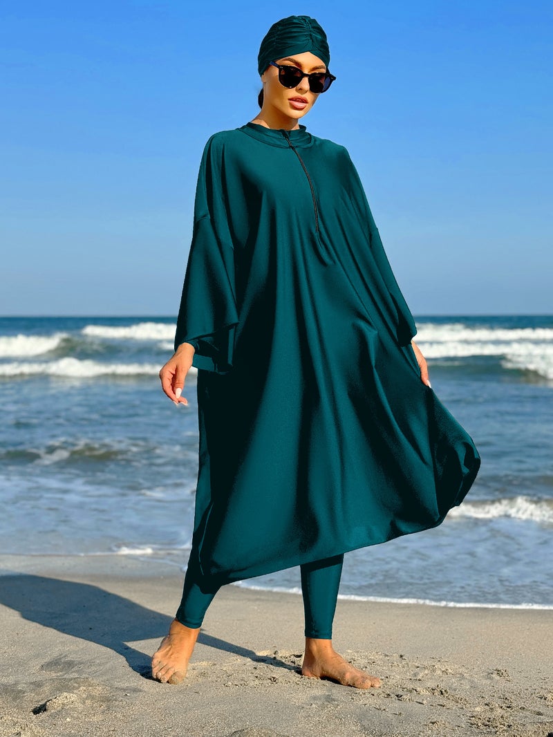 Summer Middle Eastern Style Beach Long Skirt Two-Piece Swimsuit For Women, Anti-Exposure, -Selling, From Manufacturer - Image 1