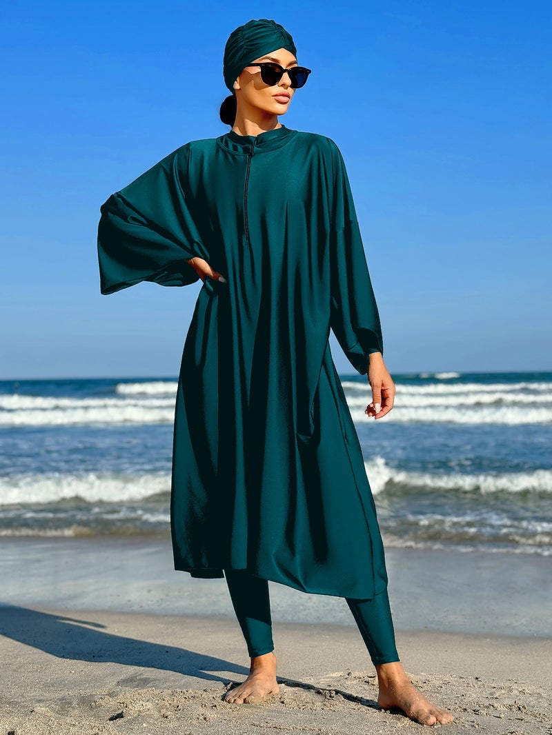 Summer Middle Eastern Style Beach Long Skirt Two-Piece Swimsuit For Women, Anti-Exposure, -Selling, From Manufacturer - Image 3