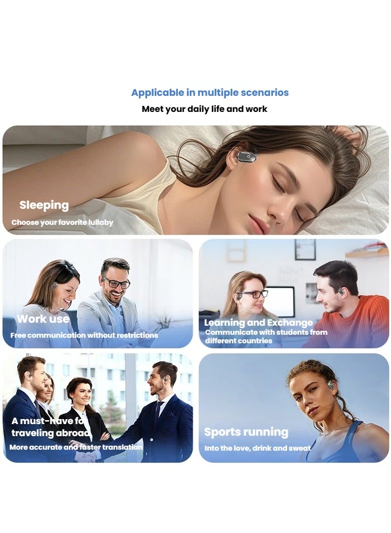 general Smart AI translation headphones wireless Bluetooth headphones support multi-language translation - Image 3