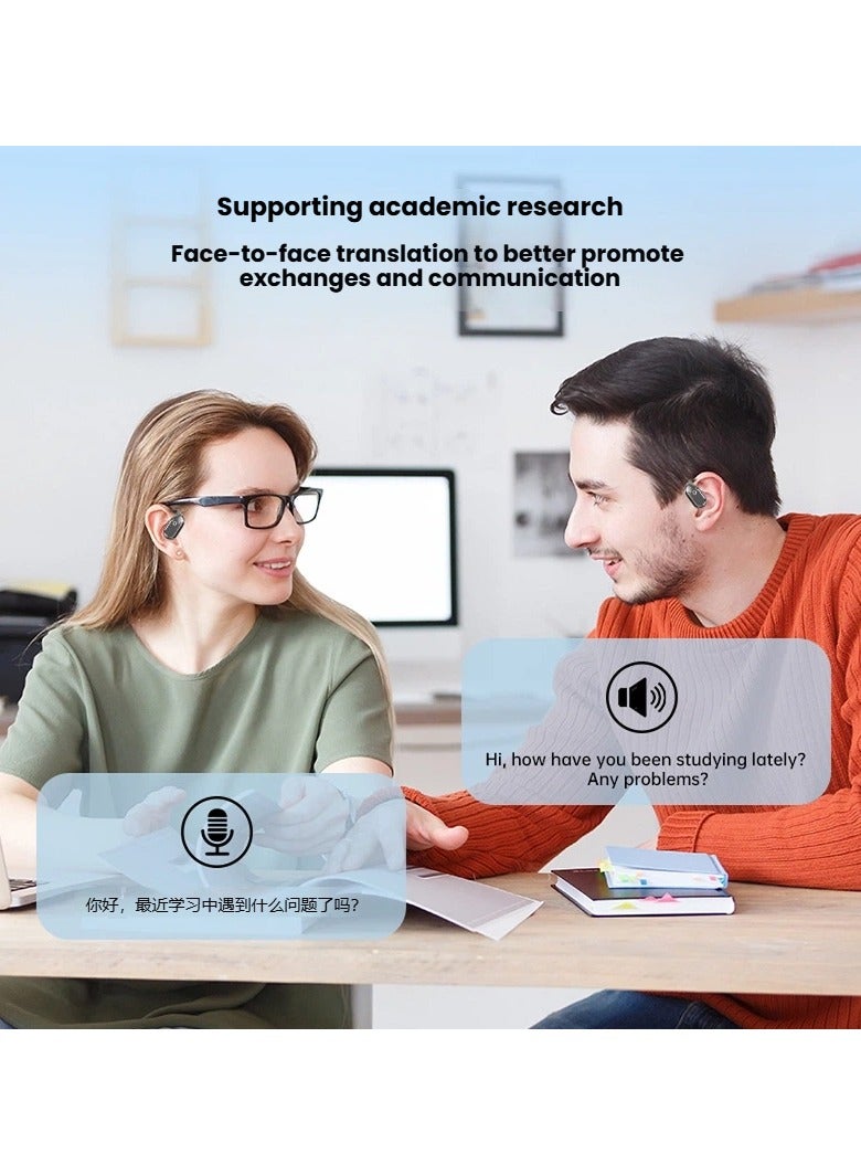 general Smart AI translation headphones wireless Bluetooth headphones support multi-language translation - Image 2