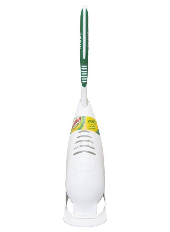 Libman Commercial Libman 1022 Premium Angled Toilet Bowl Brush and Caddy with hygienic Drying Slits - Image 2