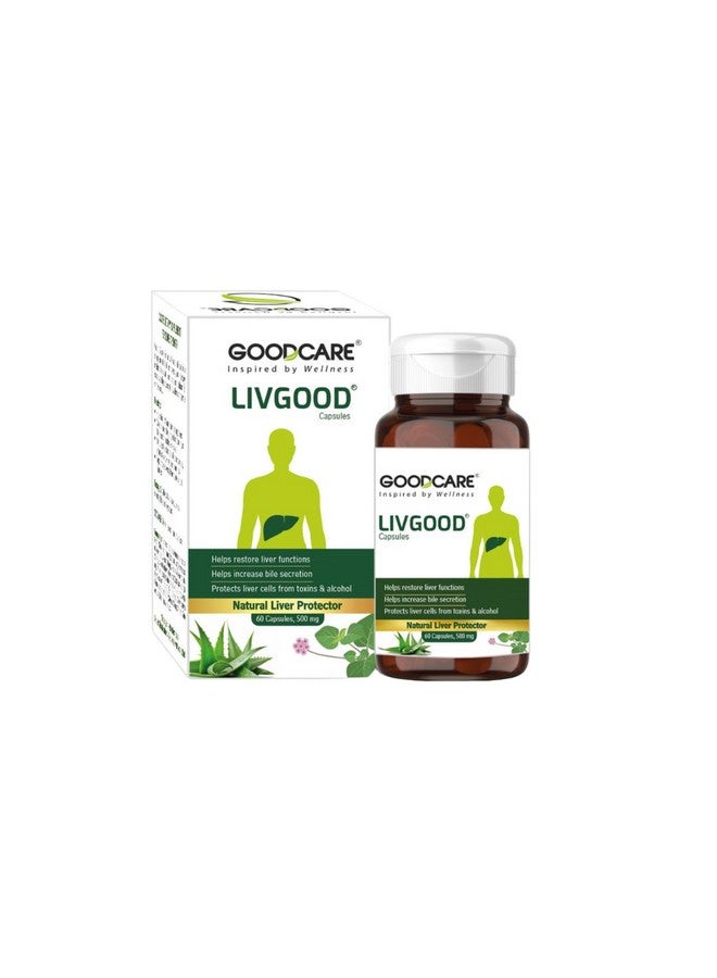 GOOD CARE GOODCARE Livgood - 60 Capsules | Restore liver function |Detox & Repair Fatty Liver Formula, Maintain Liver function | Regulates Bowl movement| With Ayurvedic Formulation - Image 1