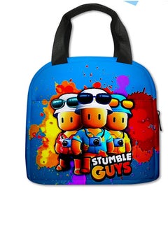 Stumble Guys Lunch Bag Elementary School Handheld Ice Pack Kids