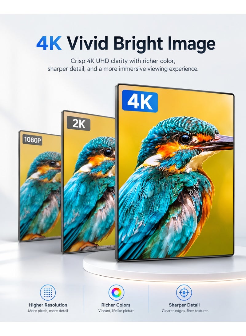 FUJISHKA 4K at 30Hz Displayport to HDMI Cable for Desktop Computer and Monitor - 1.8m - Image 5