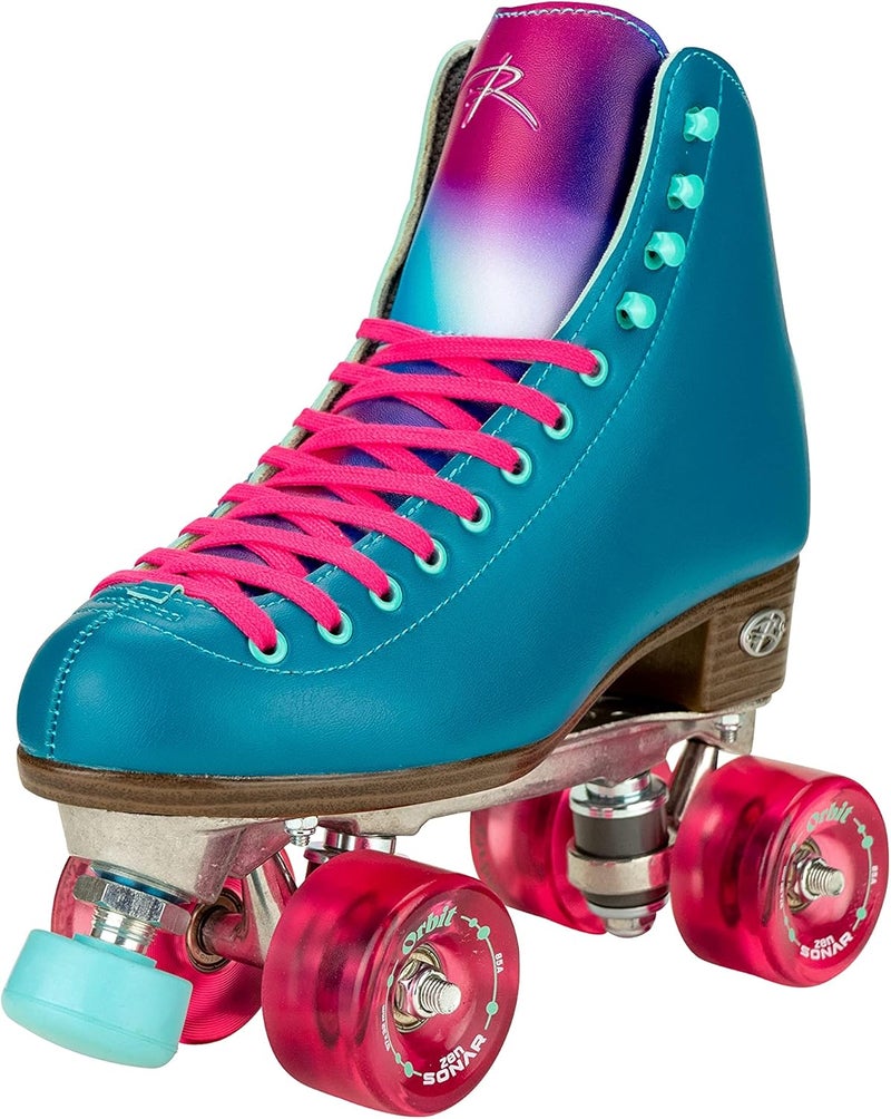 Riedell Orbit Roller Skate - Outdoor Women's Quad Roller Skate in Lagoon - Image 1