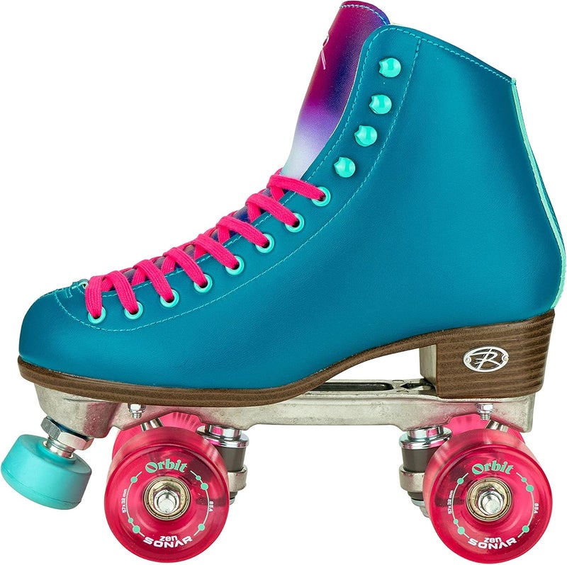 Riedell Orbit Roller Skate - Outdoor Women's Quad Roller Skate in Lagoon - Image 4