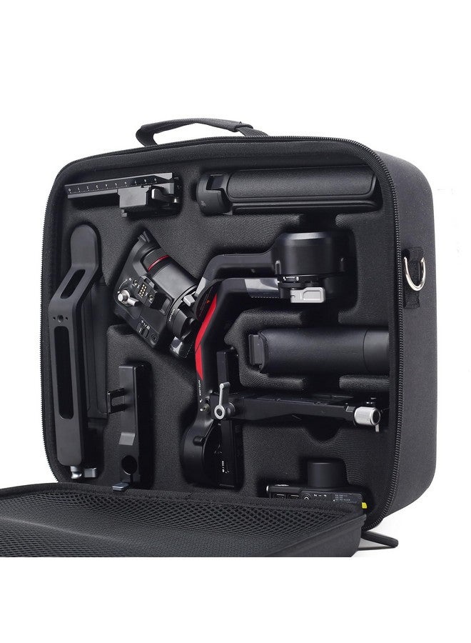 بوني ار سي حقيبة حمل Rs 4، حقيبة كتف محمولة مقاومة للماء من جلد البولي يوريثان، حقيبة سفر لـ Dji Ronin Rs 4/ Rs 4 Combo، مثبت وإكسسوارات خفيفة الوزن ذات 3 محاور - Image 2