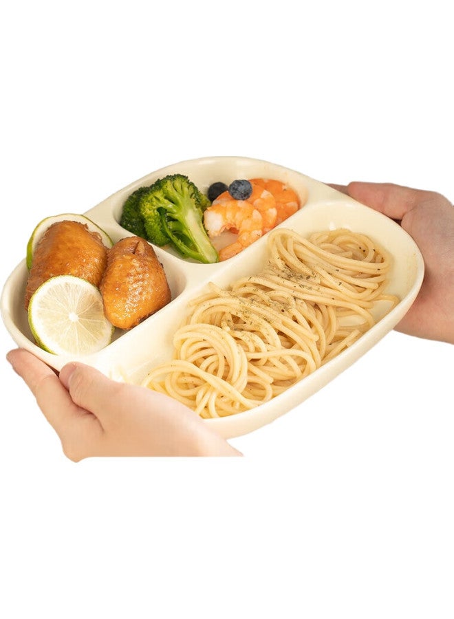 Caizhi Ceramic Divided Plate, Compartmented Plate, Student Breakfast Plate, Dumpling Plate, Fruit Plate, 211 Low-Fat Plate, Cz6968 - Image 3