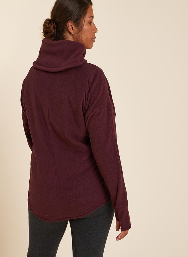 DECATHLON Women's Fleece Relaxation Yoga Sweatshirt - Image 3