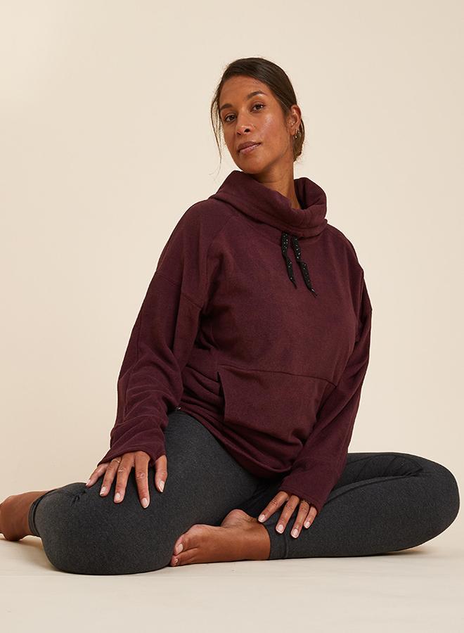 DECATHLON Women's Fleece Relaxation Yoga Sweatshirt - Image 1