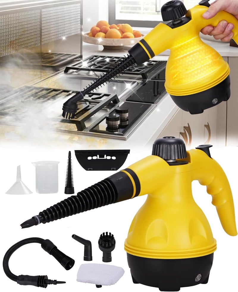 ALLESM Steam Cleaner Handheld 1500W High Pressure Portable Steamer for Home Kitchen Bathroom Sofa Carpet Floor, Fast Heating, Chemical Free, Multi-Purpose with 10 Accessories, Pet Safe Upholstery Tool - Image 1