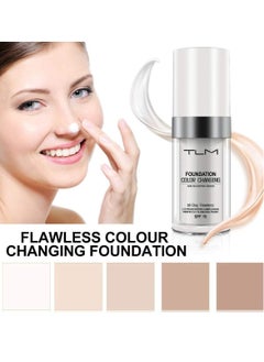 TLM TLM Smart Color-Adapting Foundation - Auto-Adjusting Liquid Makeup for Perfect Nude Match, Full Coverage  - Image 5